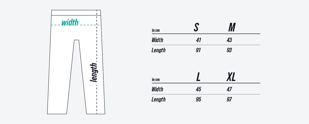 chart pantaloni smlxl